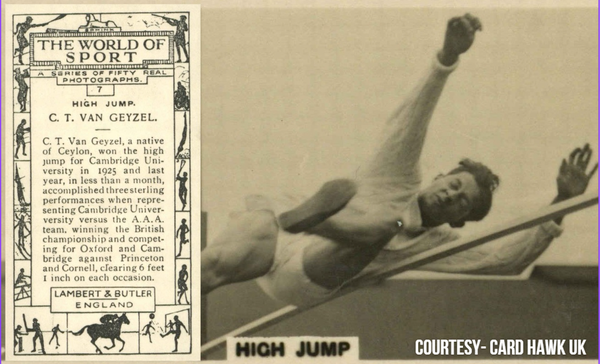 CT Van Geyzel- The First Olympian From Ceylon